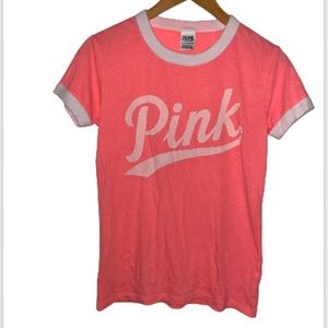pink t shirt womens victoria secret